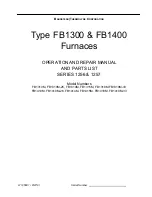 Barnstead FB1310M Operation And Repair Manual And Parts List preview