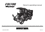 Baroness FS1700 Owner'S Operating Manual preview