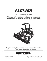 Предварительный просмотр 1 страницы Baroness LM2400 Owner'S Operating Manual