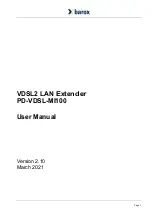 Предварительный просмотр 1 страницы Barox PD-VDSL-MI100 User Manual