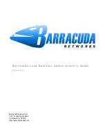 Barracuda Networks Load Balancer Administrator'S Manual предпросмотр