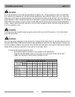 Preview for 12 page of Barranca Diamond BD-2003E Owner'S Manual