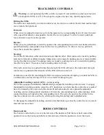 Preview for 9 page of Barreto 13STKH Operator'S Manual