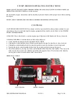 Preview for 7 page of Barreto 30SG Operator'S Manual