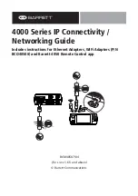 Preview for 1 page of Barrett 4000 Series Networking Manual