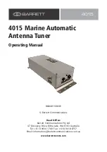 Barrett 4015 Operating Manual preview