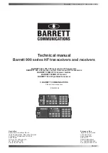 Barrett 900 Series Technical Manual preview