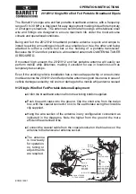 Preview for 1 page of Barrett 912 Operation Instructions