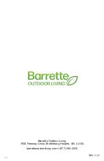 Предварительный просмотр 20 страницы Barrette 3X6 Manual