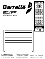 Barrette 73061401S Assembly And Installation Instructions Manual preview