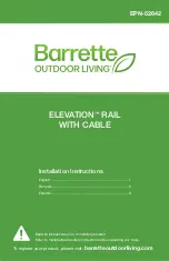 Barrette ELEVATION Installation Instructions Manual preview