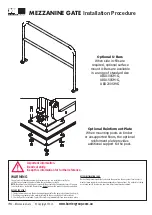 Предварительный просмотр 8 страницы barrier MEZZANINE GATE Installation Procedure