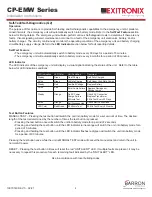 Preview for 4 page of BARRON CP-EMW  Series Installation Instructions