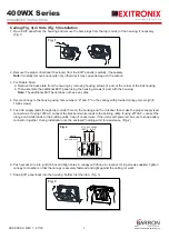 Preview for 2 page of BARRON EXITRONIX 400WX Series Installation Instructions