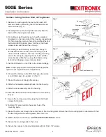 Preview for 2 page of BARRON Exitronix 900E Series Installation Instructions Manual