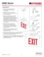 Preview for 3 page of BARRON Exitronix 900E Series Installation Instructions Manual