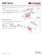 Preview for 5 page of BARRON Exitronix 900E Series Installation Instructions Manual