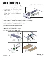 Preview for 2 page of BARRON Exitronix CRL Series Installation Instructions