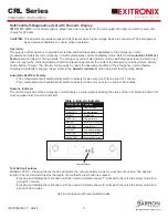 Preview for 5 page of BARRON EXITRONIX CRL Series Installation Instructions