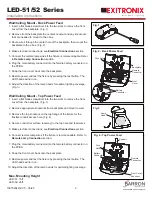 Предварительный просмотр 2 страницы BARRON EXITRONIX LED-51 Series Installation Instructions