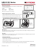 Предварительный просмотр 3 страницы BARRON EXITRONIX LED-51 Series Installation Instructions