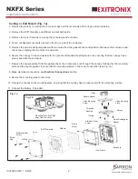 Предварительный просмотр 2 страницы BARRON Exitronix NXFX Series Installation Instructions Manual