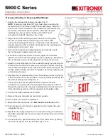 Preview for 2 page of BARRON Exitronix S900C Series Installation Instructions