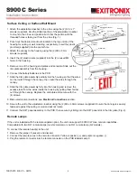 Preview for 3 page of BARRON Exitronix S900C Series Installation Instructions