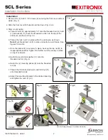 Preview for 2 page of BARRON EXITRONIX SCL Series Installation Instructions