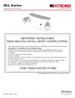 BARRON EXITRONIX SCL Series Installation Instructions preview