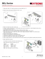 Preview for 2 page of BARRON Exitronix SCL Series Installation Instructions