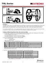 Preview for 3 page of BARRON EXITRONIX TRL Series Installation Instructions