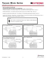 Предварительный просмотр 8 страницы BARRON EXITRONIX Tucson Micro Series Installation Instructions Manual