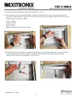 Preview for 6 page of BARRON Exitronix VEX-8 NEMA Installation Instructions Manual