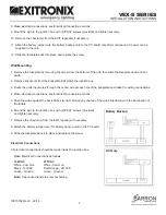 Preview for 2 page of BARRON EXITRONIX VEX-S Series Installation Instructions