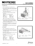 Предварительный просмотр 2 страницы BARRON EXITRONIX VEX Series Installation Instructions