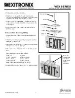 Предварительный просмотр 3 страницы BARRON EXITRONIX VEX Series Installation Instructions