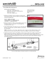 Preview for 2 page of BARRON Speciality LED FBTCJ-24V Installation Instructions