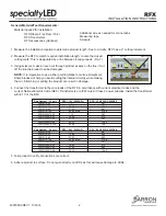 Preview for 2 page of BARRON specialityLED RFX Installation Instructions