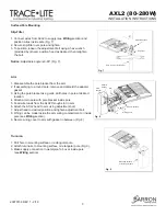 Preview for 3 page of BARRON TRACE-LITE AXL2 Installation Instructions