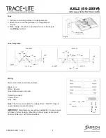 Preview for 4 page of BARRON TRACE-LITE AXL2 Installation Instructions