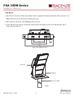 Preview for 2 page of BARRON TRACE LITE FXA 350W Series Installation Instructions