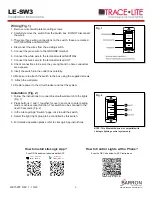 Preview for 2 page of BARRON TRACE-LITE LE-SW3 Installation Instructions