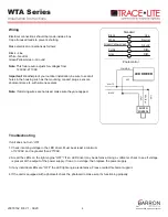 Preview for 4 page of BARRON TRACE-LITE WTA Series Installation Instructions