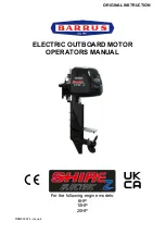 Barrus ShireZ Electric 6HP Operator'S Manual preview