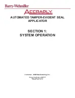 Предварительный просмотр 7 страницы Barry-Wehmiller Accraply 204RH Operation And Maintenance Manual