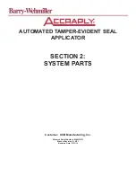 Предварительный просмотр 43 страницы Barry-Wehmiller Accraply 204RH Operation And Maintenance Manual