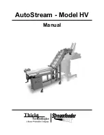 Barry-Wehmiller Thiele Streamfeeder HV Manual предпросмотр