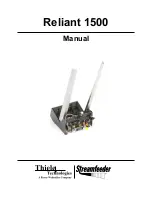 Barry-Wehmiller Thiele Technologies Streamfeeder Reliant 1500 Manual preview