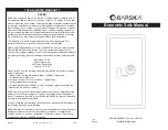 Preview for 1 page of Barska Biometric Safe Manual